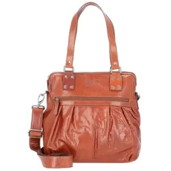 Pride and Soul Schultertasche Leder 34 cm  braun