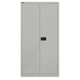 Bisley Aktenschrank Universal Flügeltürenschrank in Silber - Maße: H 181 x B 91 x T 40 cm silberfarben