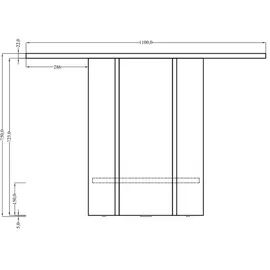 Selsey Hexa Ø 110 cm schwarz