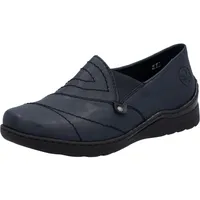Rieker Damen 48961 Slipper, blau 14, 36 EU