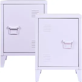 [en.casa] Nachtschrank Inari 57 x 40 x 30 cm Lila