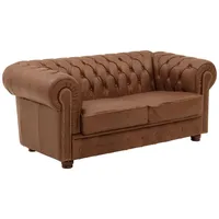 58 aufm Kessel SOFA 2-Sitzer Kath Echtleder (Antikoptik) cognac | Gr.: onesize