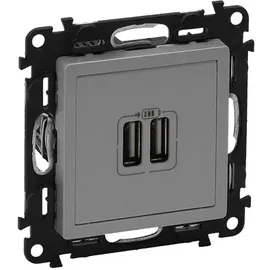 Legrand USB-Steckdose 2-fach Grau 1 St.