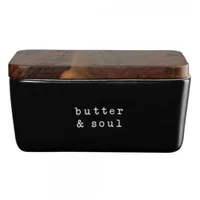 Asa Selection Butterdose Butter & Soul schwarz 15x10x7,8cm