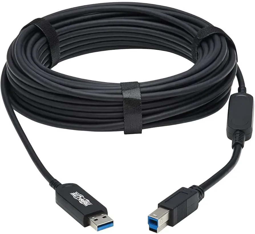 TRIPP-LITE USB 3.2 Gen 1 Plenum-Rated Glasfaser-Aktiv-Optisches Kabel 20MTR U328F-20M