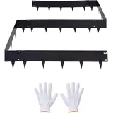 Vevor Rasenkante 1016 x 207 mm 6 Stück schwarz