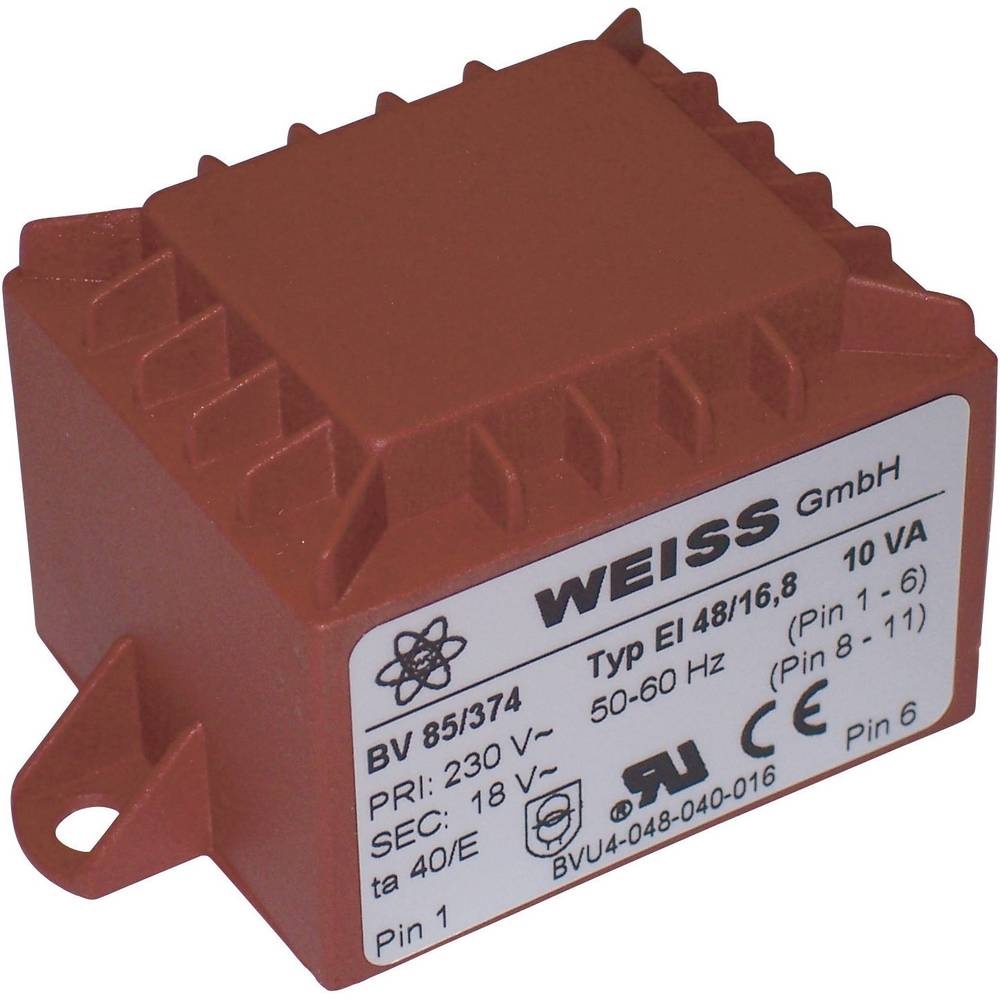 Weiss Elektrotechnik EI 48-Printtransformator 10 VA, Transformator