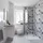 Breuer Duschrückwand beige/grau/weiß