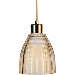 Pendelleuchte »Gleaming Gold«, 19 flammig, Leuchtmittel E27   ohne Leuchtmittel, E27, Glas, goldfarben, , 27775147-0