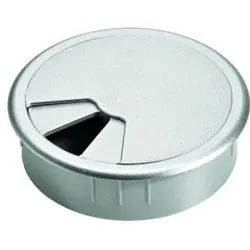 MB-Kabeldurchlass, 9131025,rund, Ø 80mm,H 23,5mm,Kunststoff chromoptik glanz