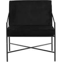 VCM Sessel Rakel Velours 0 x 0 x 0 cm Schwarz
