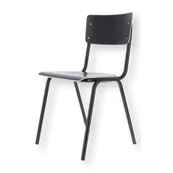 Stuhl Zero, stapelbar, Schwarz