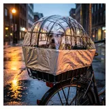 Pieper Regenhaube Hundefahrradkorb Luna wasserabweisend/reflektierend