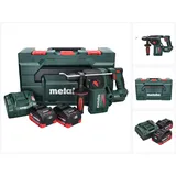 Metabo KH 18 LTX BL 24 Akku Bohrhammer 18 V 2,2 J SDS Plus Brushless + 2x Akku 8,0 Ah + Ladegerät + metaBOX