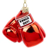 SIKORA Boxhandschuhe besondere Weihnachtskugel Glas Christbaumschmuck Deko Figur Weihnachten Anhänger Ornament - Trend Line - BS640