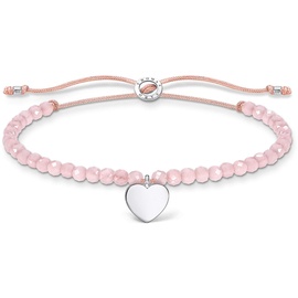 Thomas Sabo Armband rosa Perlen mit Herz, 925 Sterling Silber A1985-813-9-L20V,