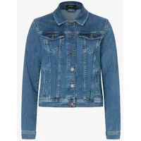 More & More Jeansjacke mit Brustpattentaschen, Jeansblau, 40