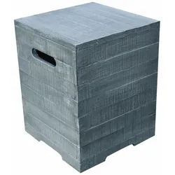 Gardenforma Abdeckung für Gasflaschen, Holzoptik grau  Faser-Beton, für 5kg Gasbehälter