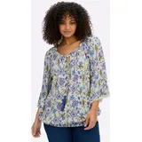 sheego Schlupfbluse gemustert Beige 44