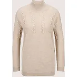 Madeleine Longpullover mit Stehkragen Braun 40/42