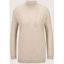 Madeleine Longpullover mit Stehkragen Braun 40/42
