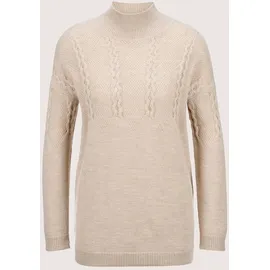 Madeleine Longpullover mit Stehkragen Braun 40/42