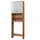 Vicco Irma Waschmaschinenschrank 64 x 191 cm Weiß Hochglanz/Goldkraft Eiche Holz