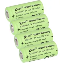 XCell 4x Akku Lady N X500NH ersetzt LR1, LR01, 4901, 4001, MX9100, 910A, E90 1,2V NI-MH 500mAh