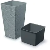 Prosperplast Blumentopf FURU SQUARE (Beton, 265x265x500)