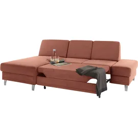 sit&more Ecksofa »Clio L-Form« wahlweise mit Bettfunktion oder Vorziehsitz und Bettkasten, Federkern