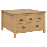 vidaXL Couchtisch Honigbraun Kiefer 79,5 x 79,5 x 49 cm