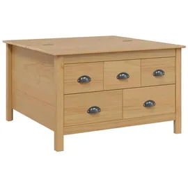 vidaXL Couchtisch Honigbraun Kiefer 79,5 x 79,5 x 49 cm