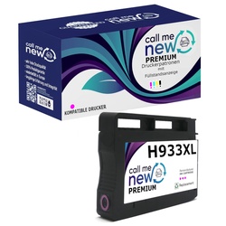 callmenew Premium TINTE PATRONE für HP 933XL magenta OfficeJet 6100 6600 6700...