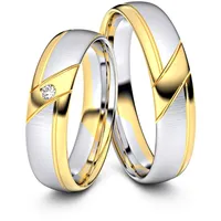 Trauringe Bremerhaven 333er Weifl-/Gelbgold - 4501