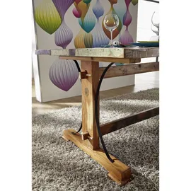Massivmoebel24 Altholz Esstisch 140 x 76 x 90 cm mehrfarbig