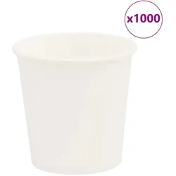 Pappbecher 1000 Stk. 4oz 100ml Weiß