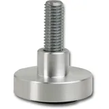 Simausrom Höhenverstellschraube mit Teller und Gleiter,ø60, M8x25, Aluminium/stahl