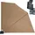 Quick Star Balkonverkleidung Sichtschutz Fächer 115 x 115 cm Beige Polyester