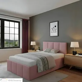 Halmon Schlafkomfort Betten Dalas 100 x 200 cm Rosa