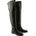 HÖGL Damen Leder Stiefel Schwarz mit Reißverschluss und extraleichter Sohle - Schwarz