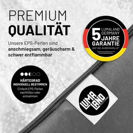 Lumaland Modulares Eckteil rechts Sitzsack grau