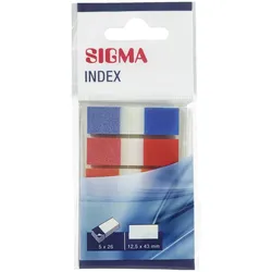 SIGMA Haftmarker Index, 12.5 x 45 mm, mit Spender, bunt, 130 Streifen
