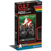 CLEMENTONI 35153 Cult Movies-Ghostbusters-Puzzle 500 Teile Für Erwachsene Und Kinder 14 Jahren, Geschicklichkeitsspiel Für Die Ganze Familie, Mehrfarbig