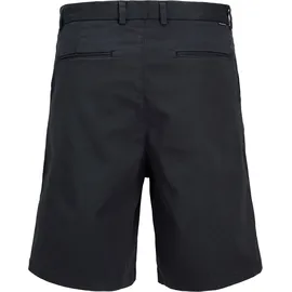 JACK & JONES "JPSTKARL BARRET CHINO SHORTS MID SN", Herren, Gr. XL, N-Gr, schwarz navy, Web, Obermaterial: 98% Baumwolle, 2% Elasthan, unifarben, weit kniebedeckend, Hosen Chinoshorts, mit Taschen