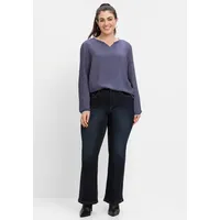 Sheego Bequeme Jeans Bootcut-Jeans blau 50