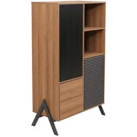Mendler HWC-O40 Hochschrank 138 x 79 x 40 cm natur MDF/Metall