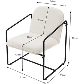 ML-Design Relaxsessel 2er Set Polyester 0 x 0 x 0 cm Beige