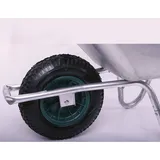 Szagato Schubkarre 85 Liter bis Belastbarkeit 250 kg, verzinkt (Gartenkarre Bauschubkarre Baukarre Gartenschubkarre für Baustelle