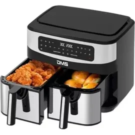 DMS® DMS 11L Doppel-Heißluftfritteuse Fritteuse Doppelkammer Digital HF-11S