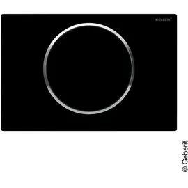 Geberit Sigma10 Betätigungsplatte schwarz/hochglanz-verchromt 115.758.KM.5